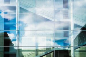reflective NYC building windows