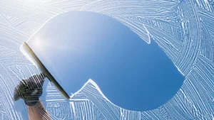 cleaning window